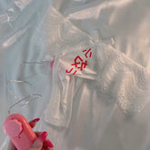 Women's Sexy White Lace Underwear With Vibrating Egg(小奴儿)